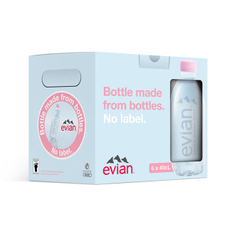 Evian Nude Carry Pack 6 x 400ml