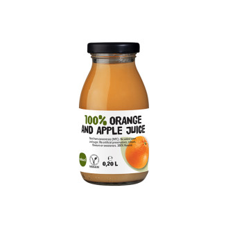 Zdravo Organic Orange and Apple Juice 100% 200ml