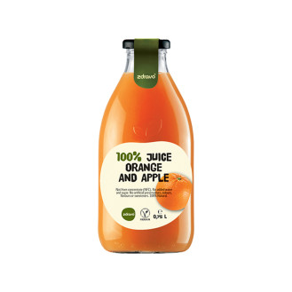 Zdravo Organic Orange and Apple 100% 750ml