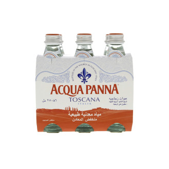 Acqua Panna Toscana Bottled Natural Mineral Water 250ml x 6 Pieces