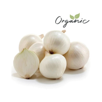 Organic Onion White India 500g